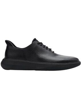 Cole Haan Men's Grand Phaze Laser Quick-On Leather Oxford - Black/Black